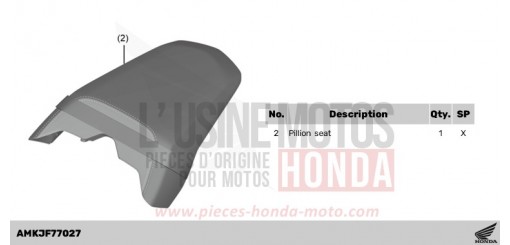 KIT,PILLION SEAT(ALCANTARA) CB1000RAP de 2023